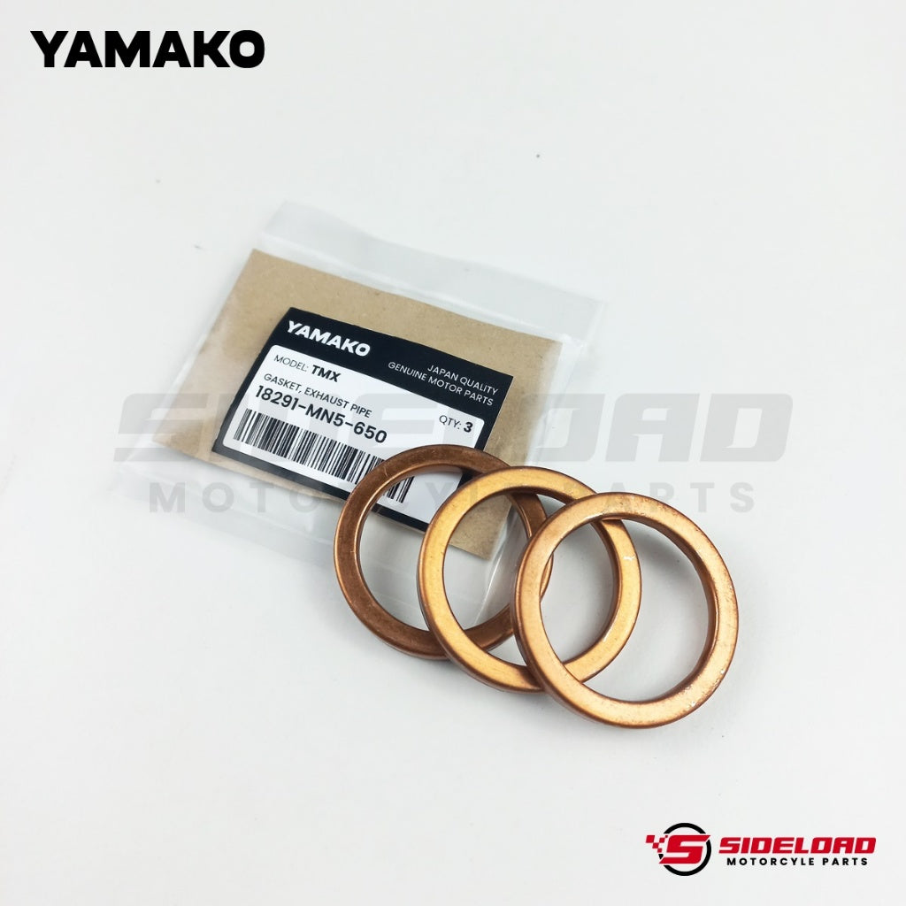 Gasket, Exhaust Pipe (3 pcs.) - TMX 155 - Yamako (18291-MN5-650)