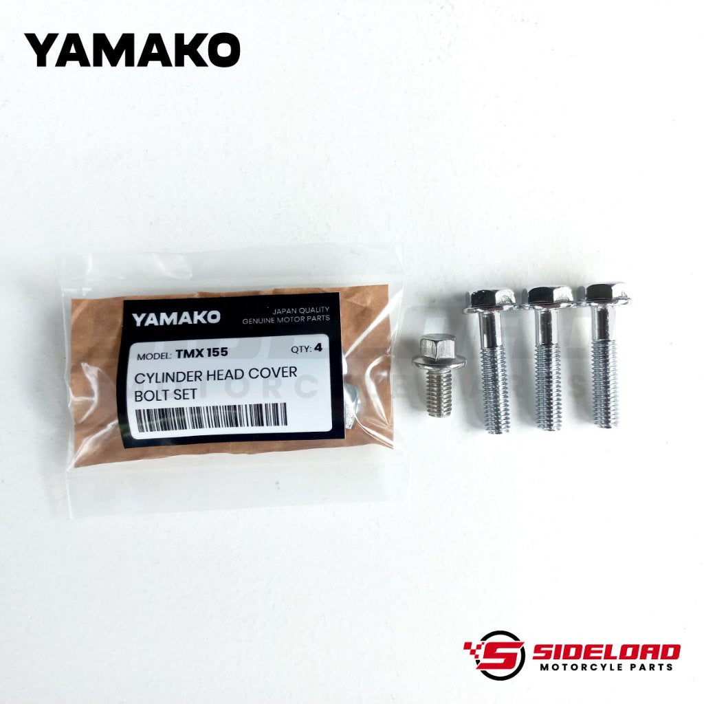 Engine Cylinder Head Cover Bolts Set (4 pcs.) - TMX 155 - Yamako