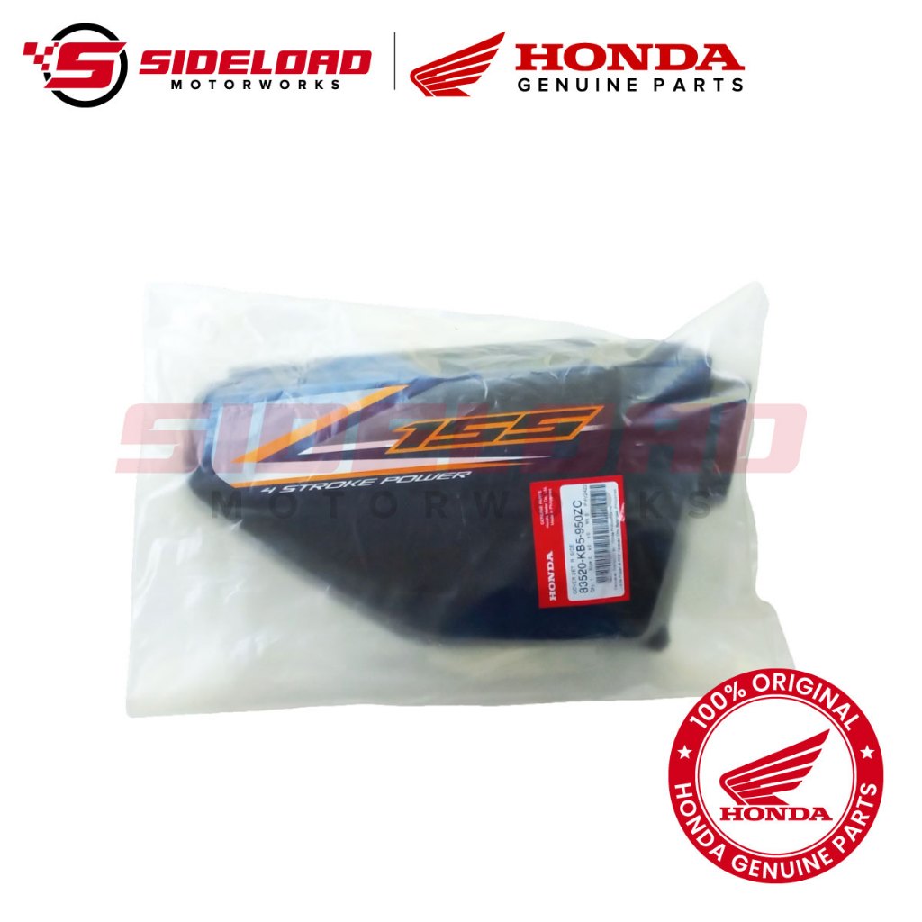 Side Cover - Asero - Blue (L&R) - TMX 155 - Honda Genuine (83520/83620-KB5-950ZC)