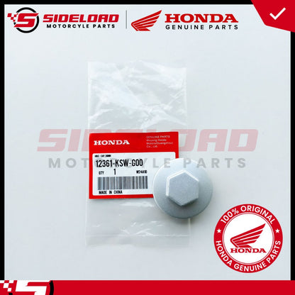 Cap, Drain Plug - TMX 125 Alpha - Honda Genuine (12361-KSW-G00)