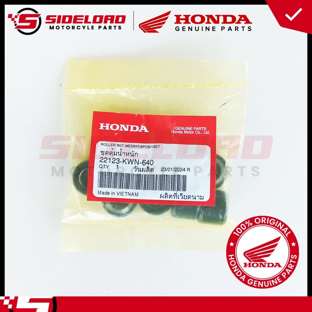 Roller Set, Weight - Click 125i - Honda Genuine (22123-KWN-640)