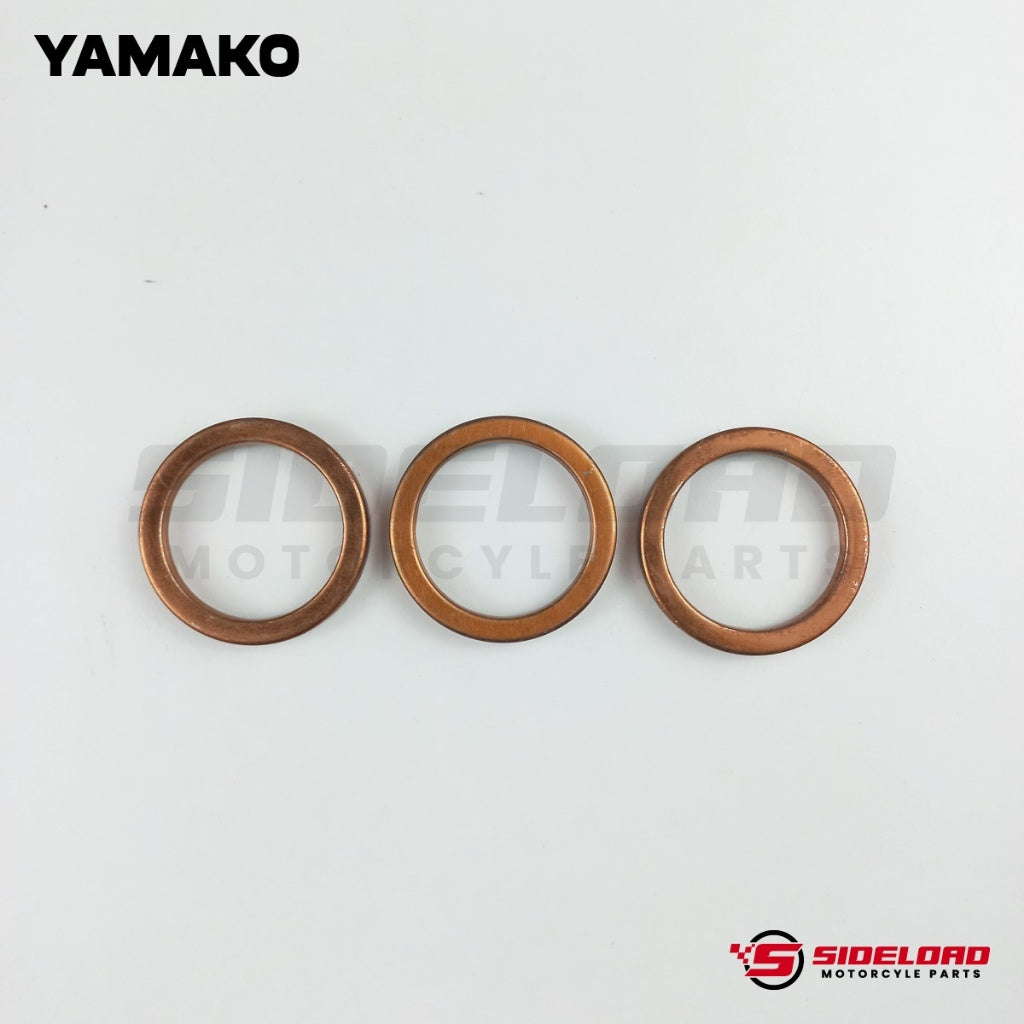 Gasket, Exhaust Pipe (3 pcs.) - TMX 155 - Yamako (18291-MN5-650)