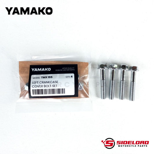 Left Engine Crankcase Cover Bolts Set (4 pcs.) - TMX 155 - Yamako