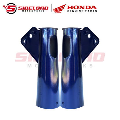 Fork Cover Upper - Blue (L&R) - TMX 155 - Honda Genuine (51620/51610-KB5-000ZF)