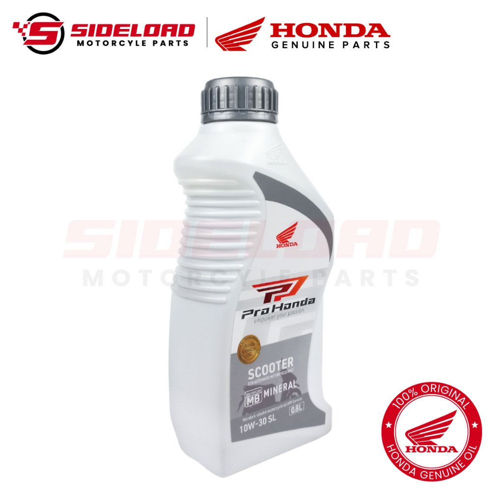 Engine Oil 4T SL 10W30 MB (Scooter Oil) - Silver (800ml) - Honda Genuine