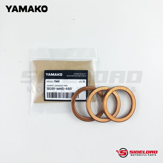 Gasket, Exhaust Pipe (3 pcs.) - TMX 155 - Yamako (18291-MN5-650)