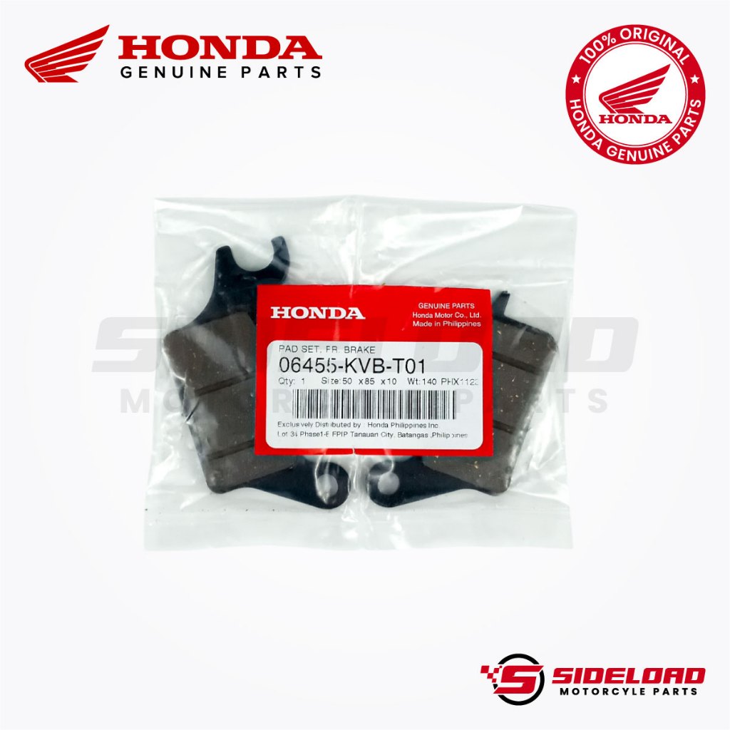 Pad Set, Front Brake - Click 125i 150i / Beat Fi - Honda Genuine (06455-KVB-T01)