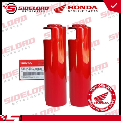 Fork Cover Lower - Red (L&R) - TMX 155 - Honda Genuine (51615-KB5-00ZB)