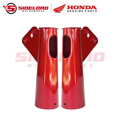 Fork Cover Upper - Red (L&R) - TMX 155 - Honda Genuine (51620/51610-KB5-000ZA)