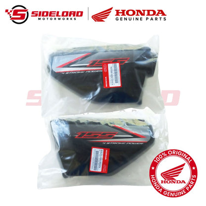 Side Cover - Asero - Black (L&R) - TMX 155 - Honda Genuine (83520/83620-KB5-950ZA)