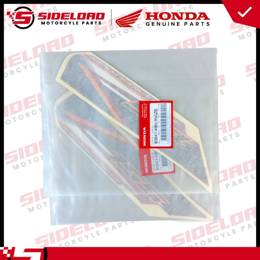 Sticker/Decals - Side Cover - Red - Asero (L&R) - TMX 155 - Honda Genuine (83641/83541-KB5-950ZB)