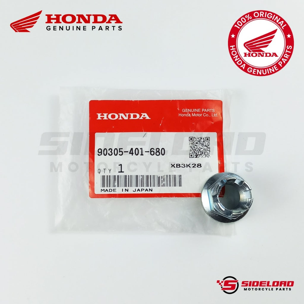 Nut, Wheel Axle, 14mm - TMX 155 - Honda Genuine (90305-401-680)