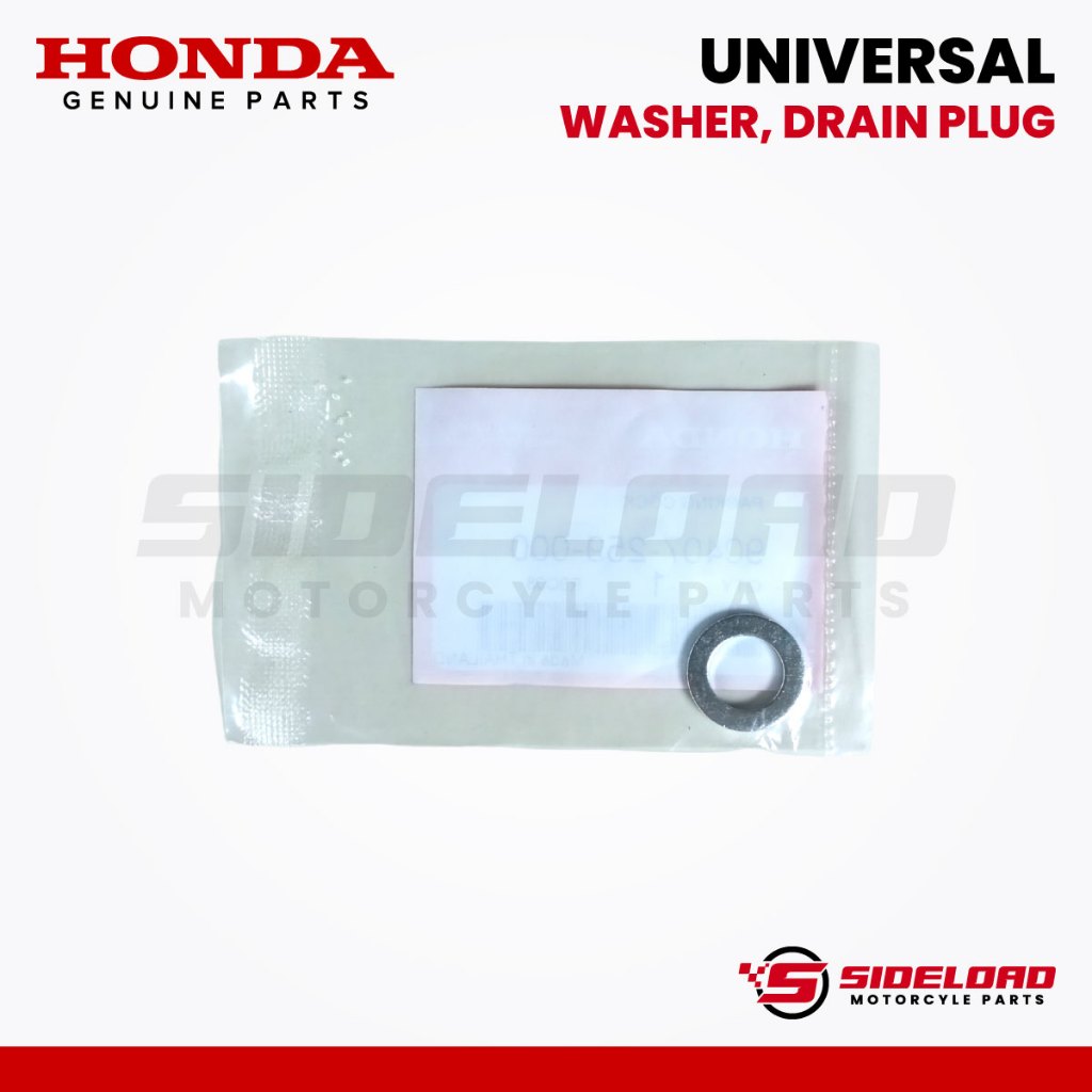 Washer, Drain Plug - Universal - Honda Genuine (90407-259-000)