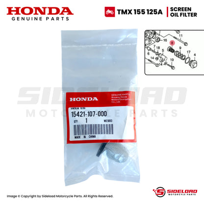 Screen, Oil Filter - TMX 155 - Honda Genuine (15421-107-000)