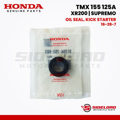 Oil Seal, Kick Starter (16-28-7) - TMX 155 125 Alpha Supremo / XR200 - Honda Genuine (91204-259-003)