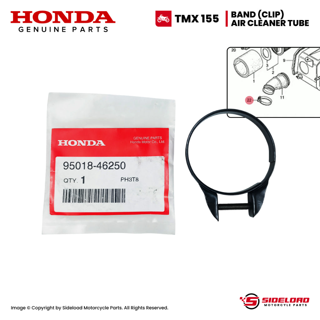 Band, Air Cleaner Connecting Tube - TMX 155 - Honda Genuine (95018-46250)