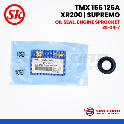 Oil Seal, Engine Sprocket (20-34-7) - TMX 155 125 Alpha / XR200 / Supremo - SK (91201-030-033)