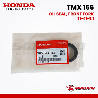 Oil Seal, Front Fork (31-41-9.1) - TMX 155 - Honda Genuine (91255-464-003)