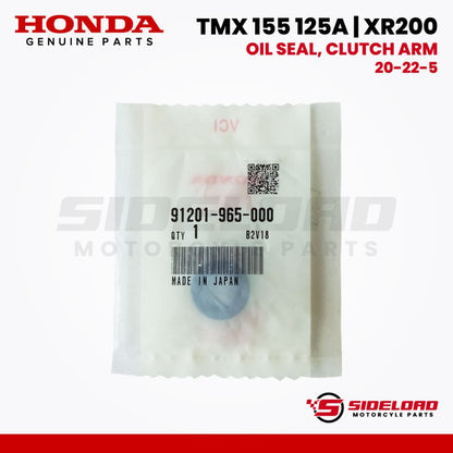 Oil Seal, Clutch Arm (12-22-5) - TMX 155 125 Alpha / XR200 - Honda Genuine (91201-965-000)