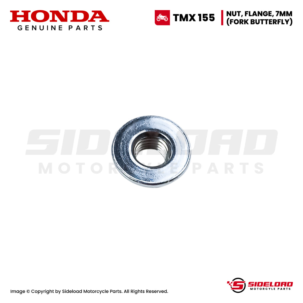 Nut, Flange, 7mm (Fork Butterfly) - TMX 155 - Honda Genuine (90355-369-000)