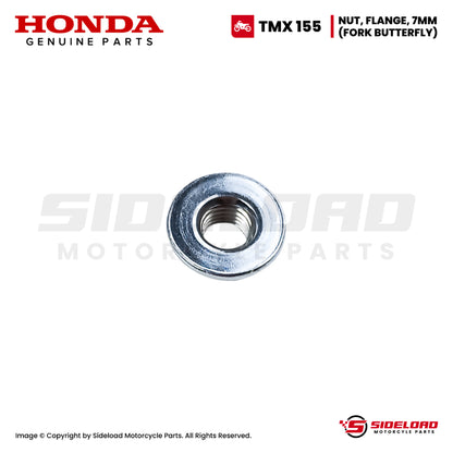 Nut, Flange, 7mm (Fork Butterfly) - TMX 155 - Honda Genuine (90355-369-000)