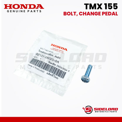 Bolt, Hex., 6x20 (Pedal, Gear Change) - TMX 155 125 Alpha - Honda Genuine (92101-06020-0A)