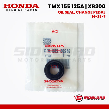 Oil Seal, Change Pedal (14-28-7) - TMX 155 125 Alpha / XR200 - Honda Genuine (91206-286-013)