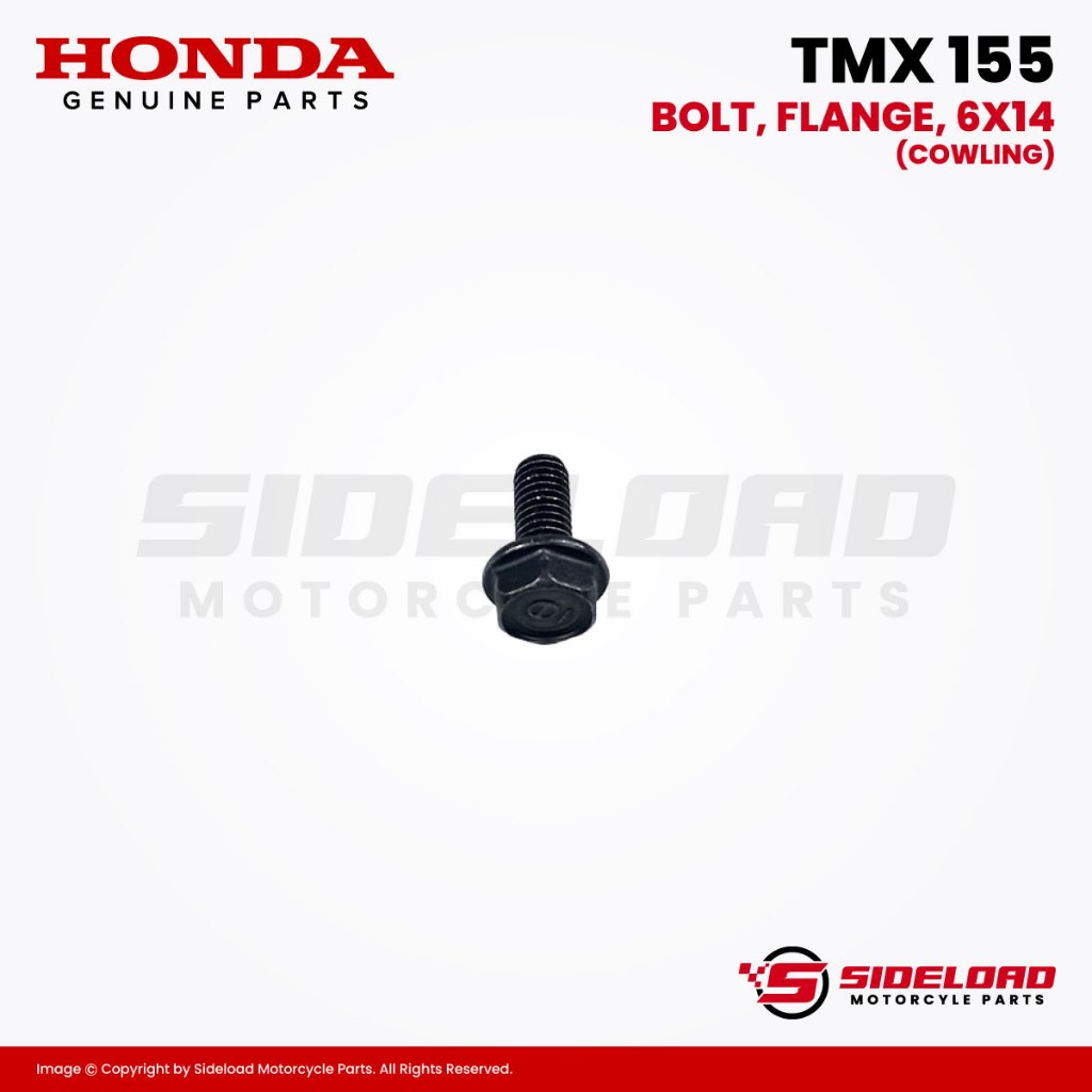 Bolt, Flange, 6x14 (Cowling) - TMX 155 - Honda Genuine (95701-06014-07)