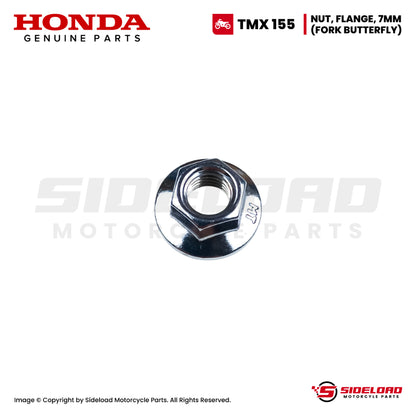 Nut, Flange, 7mm (Fork Butterfly) - TMX 155 - Honda Genuine (90355-369-000)