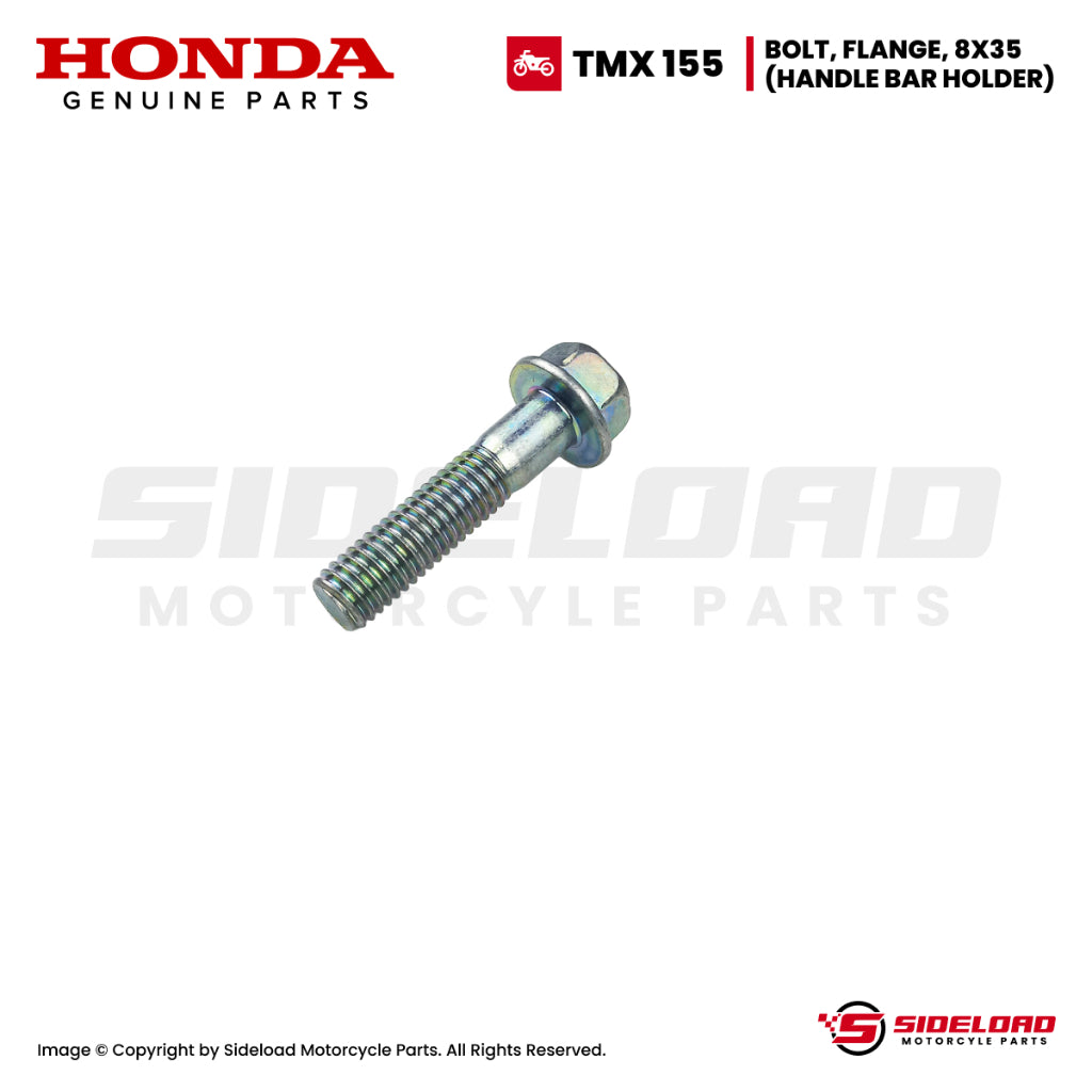 Bolt, Flange, 8x35 (Handle Bar Holder) - TMX 155 / Universal - Honda Genuine (95801-08035-00)