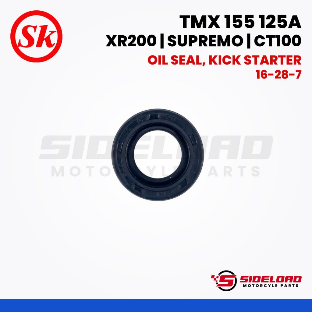 Oil Seal, Kick Starter (16-28-7) - TMX 155 125 Alpha / XR200 / Supremo / CT100 - SK (91204-259-003)