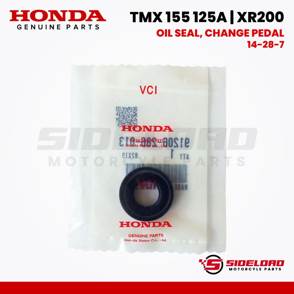 Oil Seal, Change Pedal (14-28-7) - TMX 155 125 Alpha / XR200 - Honda Genuine (91206-286-013)