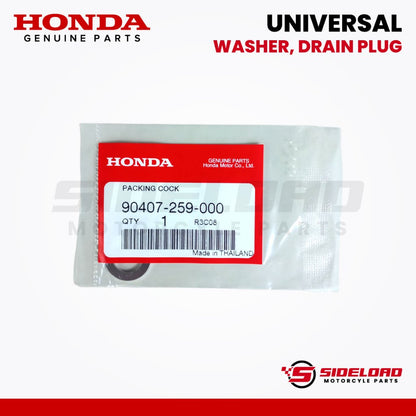 Washer, Drain Plug - Universal - Honda Genuine (90407-259-000)