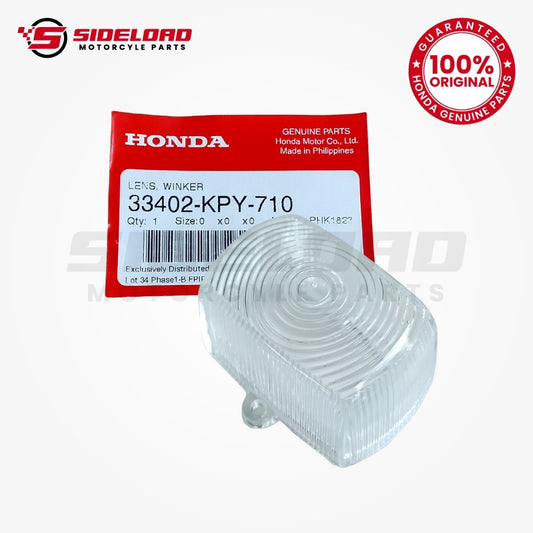 Lens, Clear/White Winker - TMX, XRM - Honda Genuine (33402-KPY-710)