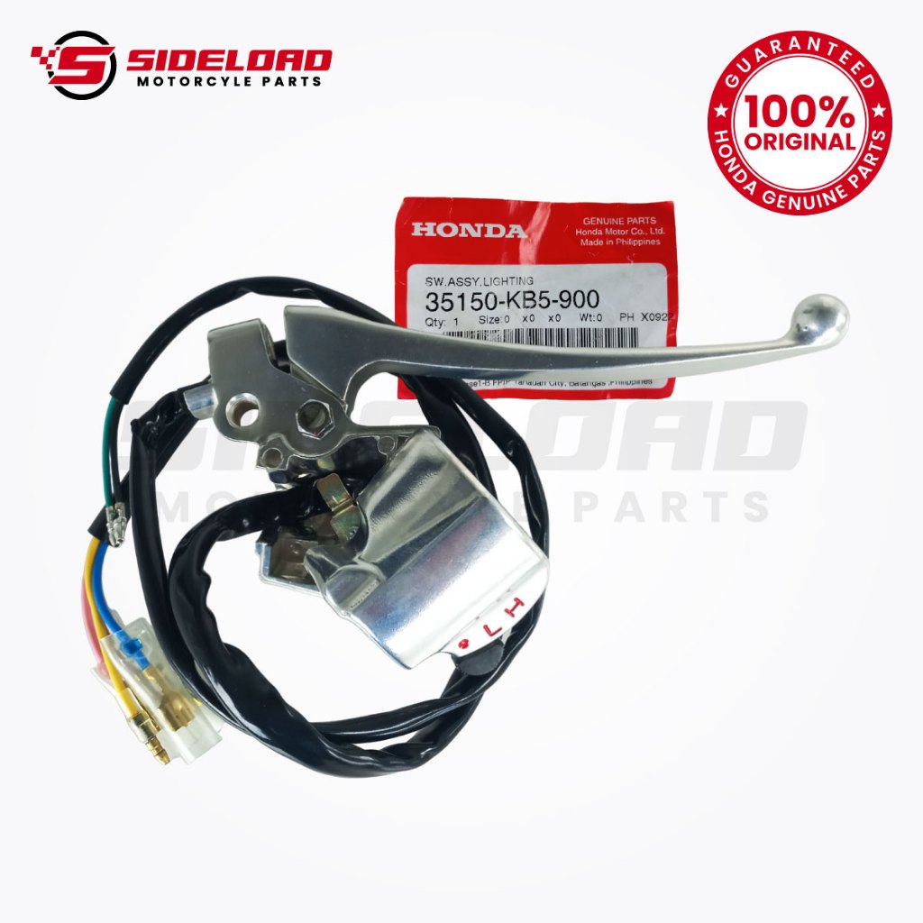 Switch Assembly, Lighting - Right - TMX 155 - Honda Genuine (35150-KB5 ...