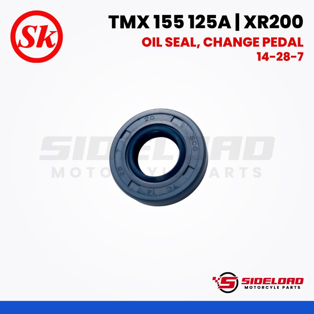 Oil Seal, Change Pedal (14-28-7) - TMX 155 125 Alpha / XR200 - SK (91206-286-013)