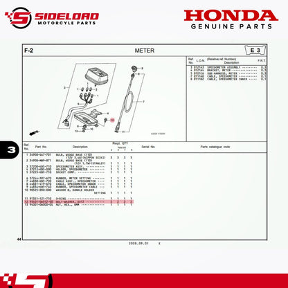 Bolt-Washer, 6X12 (Bracket, Fr. Fender) - TMX 155 - Honda Genuine (93401-06012-00)