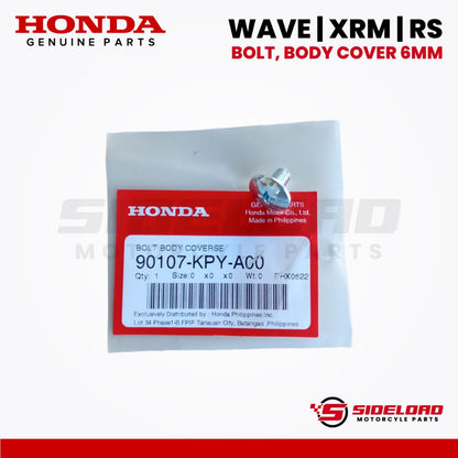 Bolt, Body Cover 6mm - Wave / XRM / RS / Universal - Honda Genuine (90107-KPY-A00)