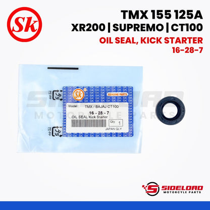 Oil Seal, Kick Starter (16-28-7) - TMX 155 125 Alpha / XR200 / Supremo / CT100 - SK (91204-259-003)