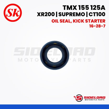 Oil Seal, Kick Starter (16-28-7) - TMX 155 125 Alpha / XR200 / Supremo / CT100 - SK (91204-259-003)