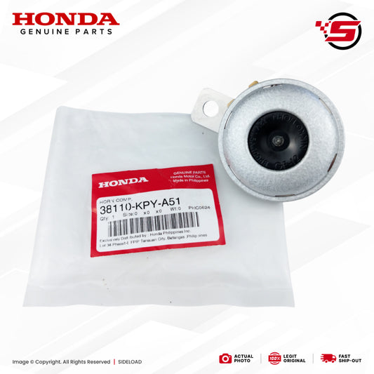 Horn Component (Silver) - TMX / XRM / Wave - Honda Genuine (38110-KPY-A51)