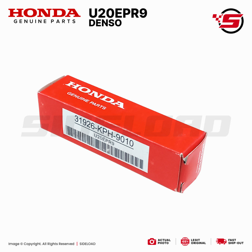 Plug, Spark (U20EPR9) - Wave 125, XRM 125, RS 125 - Honda Genuine (31926-KPH-9010)