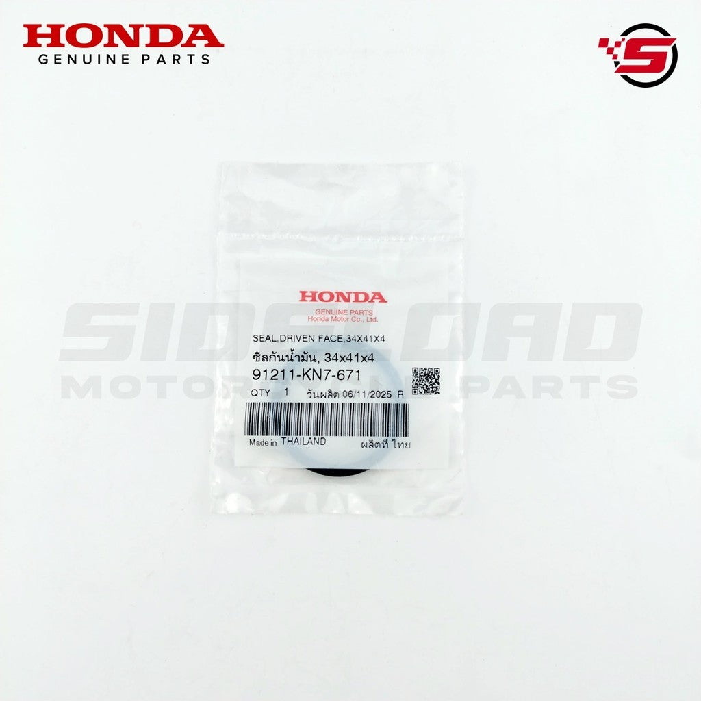 Seal, Driven Face, 34-41-4 - Click 125i - Honda Genuine (91211-KN7-671)