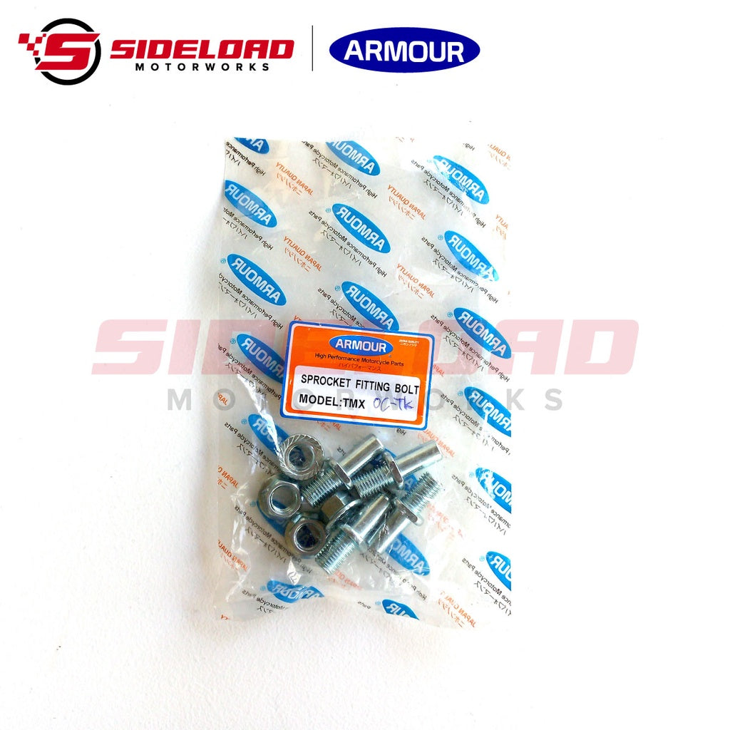 Sprocket Fitting Bolt & Nut - Steel - TMX 155 - Armour