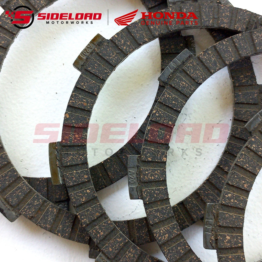 Disk, Clutch Lining/Friction - 1 Set (5 pcs.) - TMX 155 125 Alpha - Honda Genuine (22201-GF6-000)