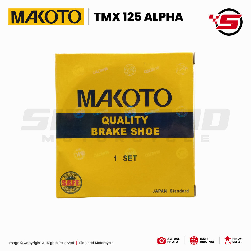 Brake Shoe - Front - TMX 125 Alpha / Beat - Makoto