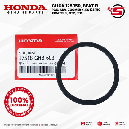 Fuel Pump O-Ring and Dust Seal Set - Click 125 150, Beat Fi, PCX, ADV, RS XRM 125i - Honda Genuine