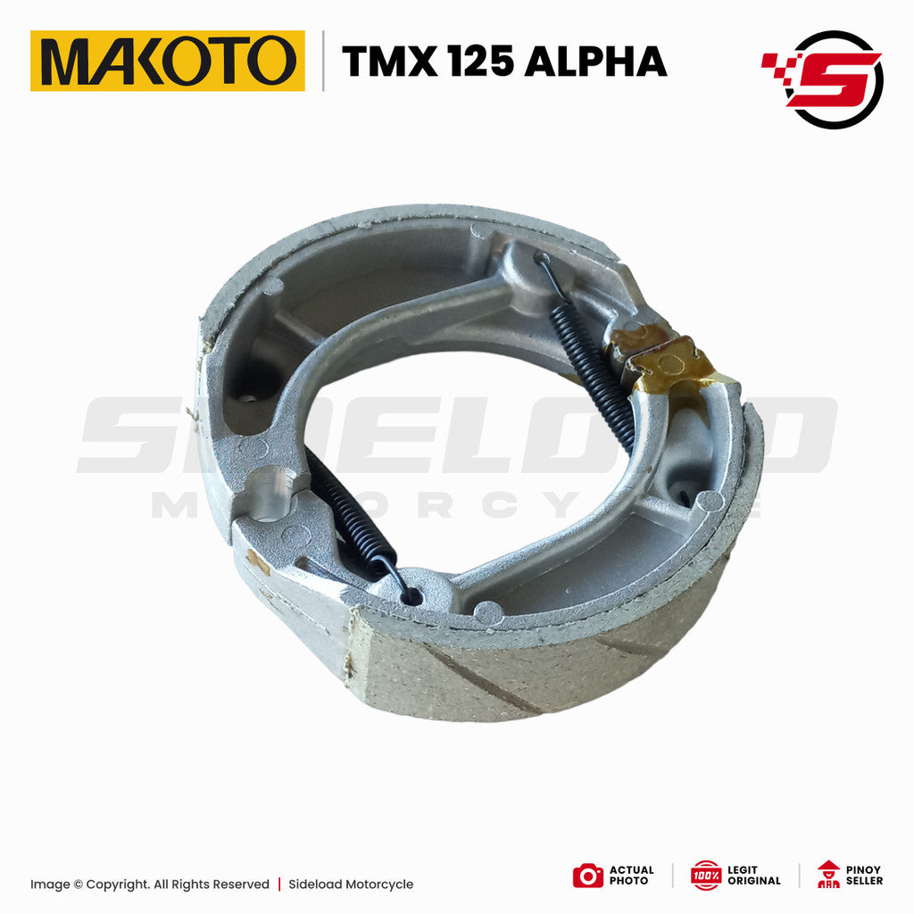 Brake Shoe - Rear - TMX 125 Alpha / XL 125 - Makoto