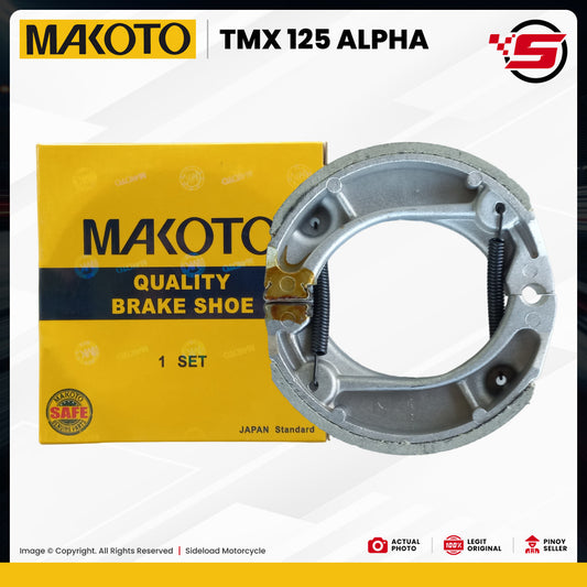 Brake Shoe - Rear - TMX 125 Alpha / XL 125 - Makoto