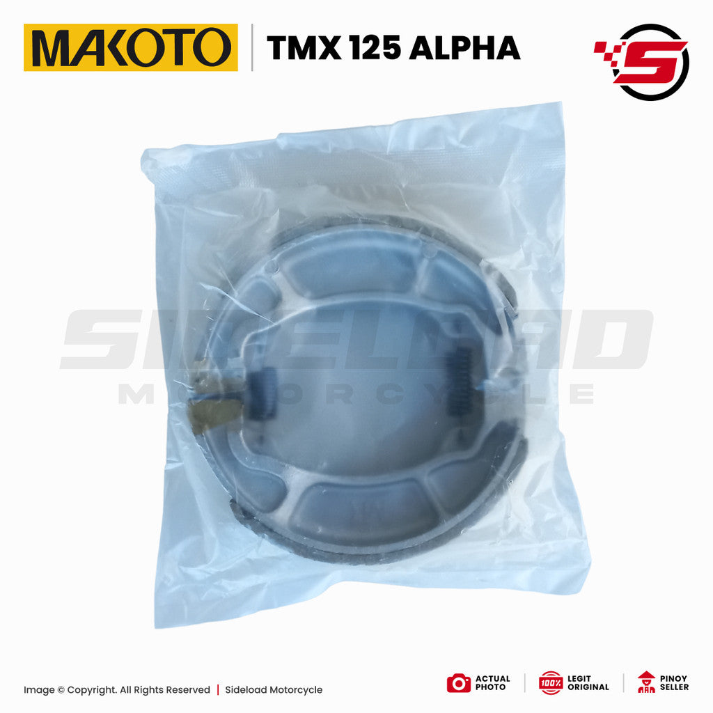 Brake Shoe - Front - TMX 125 Alpha, Beat, Click 125 150 - Makoto